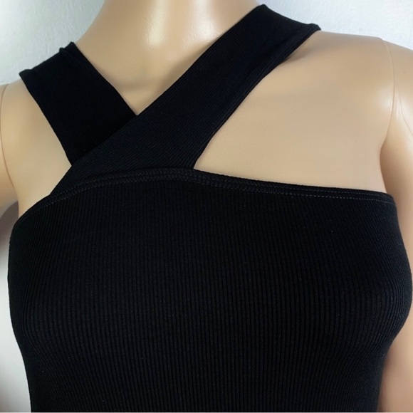 NEW LNA BLACK RIBBED TANK TOP - Picture 4 of 9